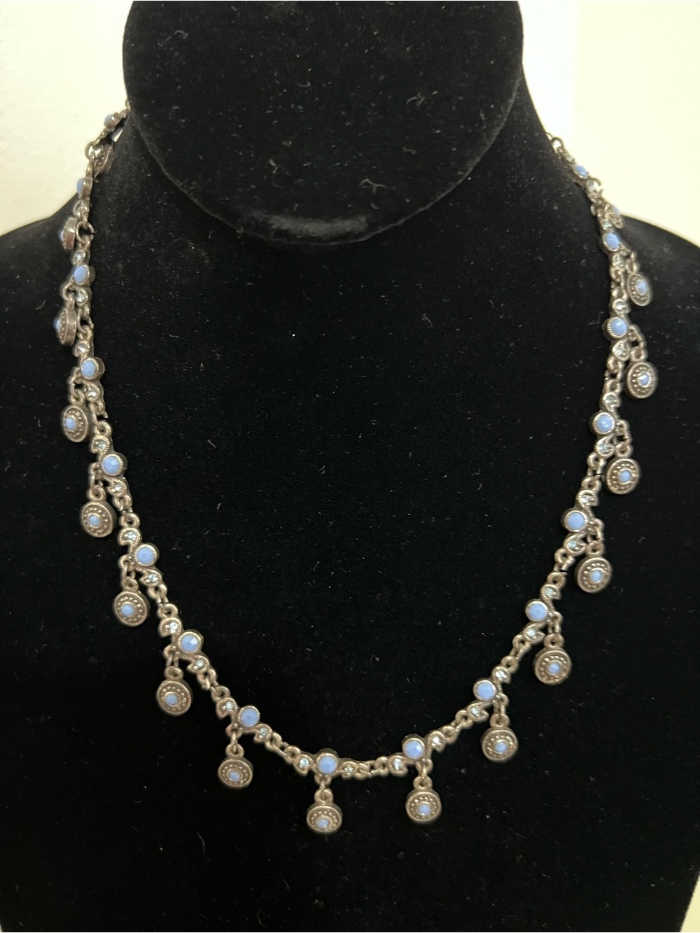 Vintage Premier Designs Crayola Blue Sky Necklace
